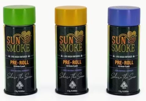 GARLIC BANANAS X GMO HASH INFUSED 5PK PRE-ROLLS G1 - 2.5 G