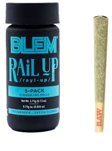 RAIL UP PRE-ROLLS 5PK L4 - 3.75 G