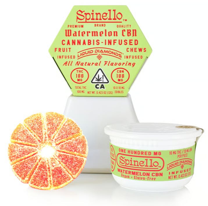 WATERMELON FRUIT CHEWS P6 - 100 Mg