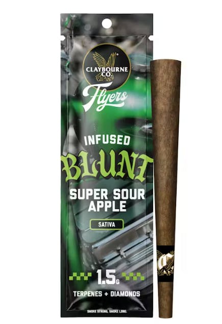 FLYERS SUPER SOUR APPLE INFUSED BLUNT 1.5G F1 - 1.5 G