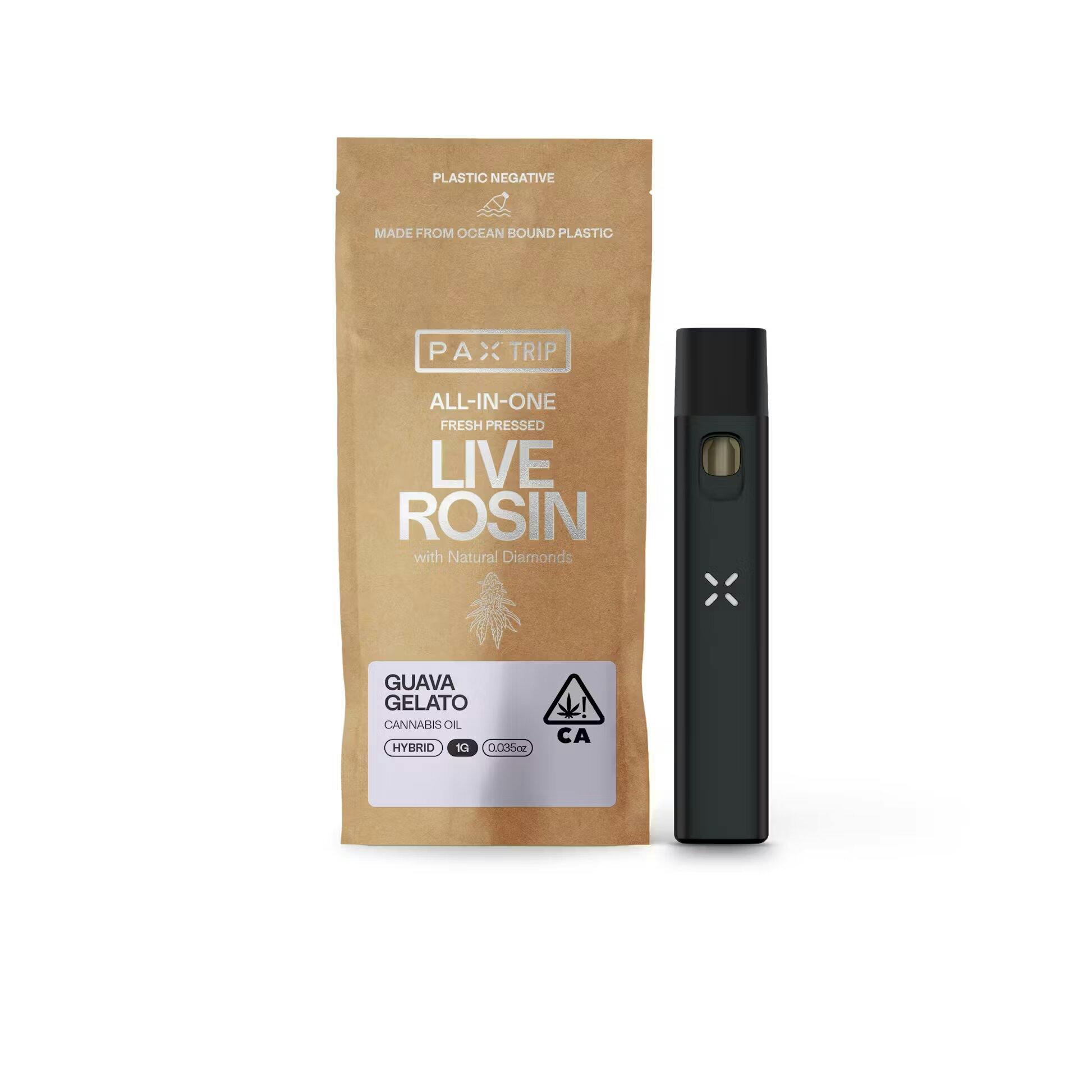 LIVE ROSIN GUAVA GELATO DISPOSABLE 1G C1