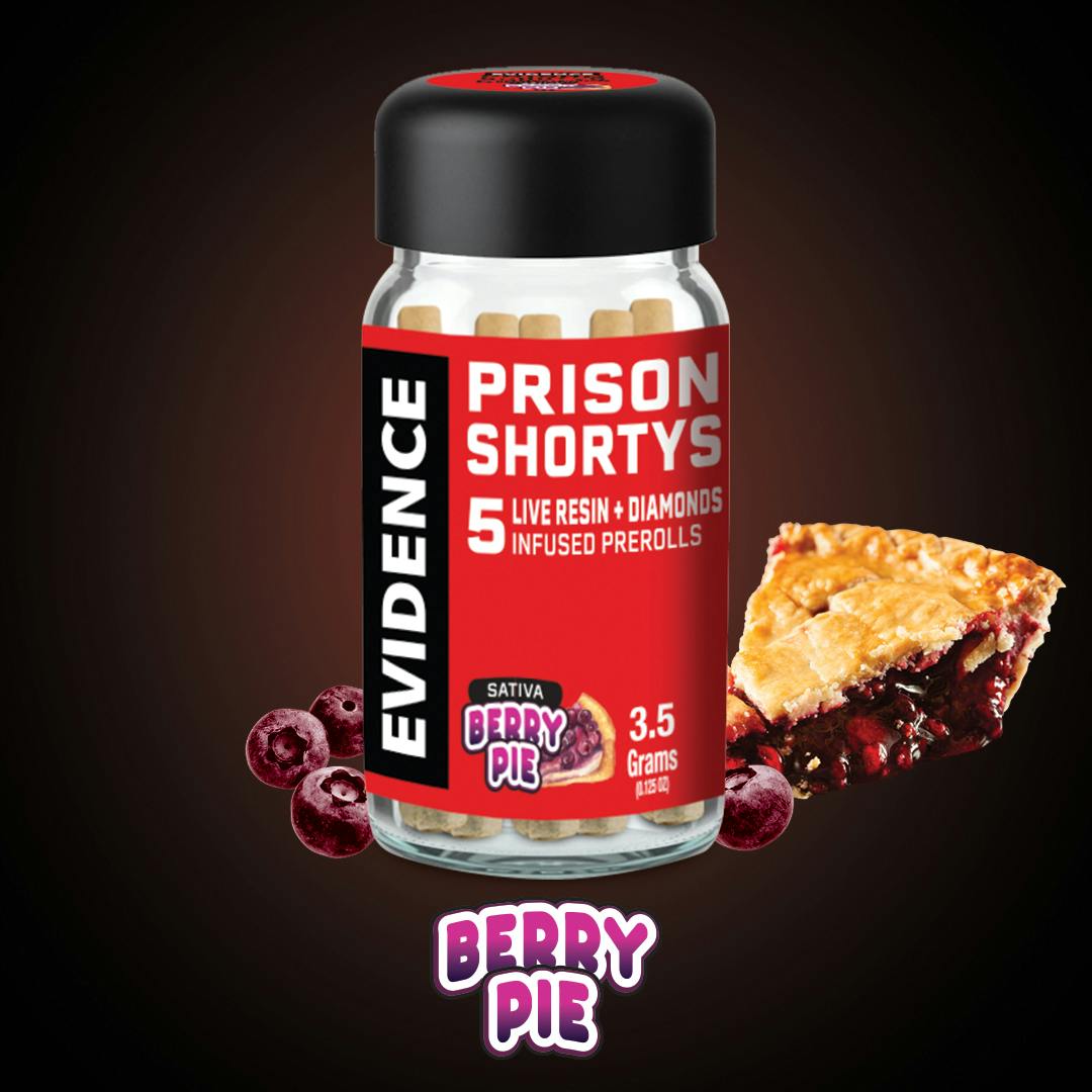PRISON SHORTYS - BERRY PIE INFUSED PRE-ROLLS 5PK E2