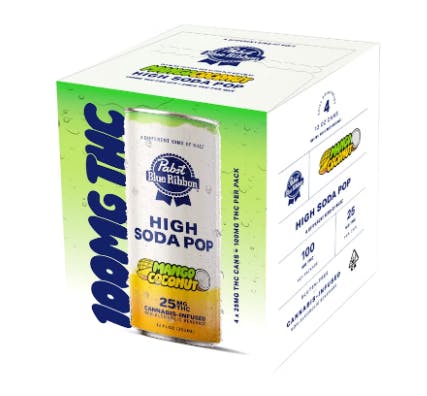 Mango Coconut Soda 4pk - 25 Mg