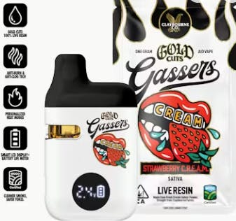 GASSERS LIVE RESIN STRAWBERRY C.R.E.A.M. DISPO 1G D6 - 1 G