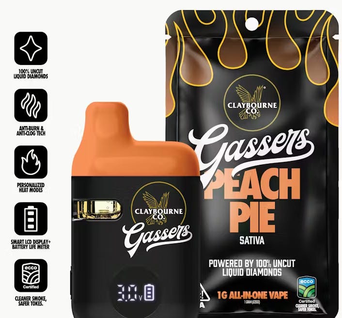 GASSERS PEACH PIE DISPOSABLE 1G M3 - 1 G