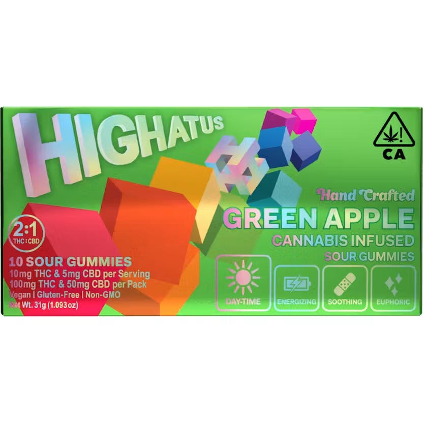 GREEN APPLE 2:1 GUMMIES P3 - 100 Mg
