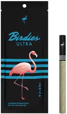 INFUSED ULTRA INDICA 3PK PRE-ROLLS D5 - 2.5 G - 3 Pack