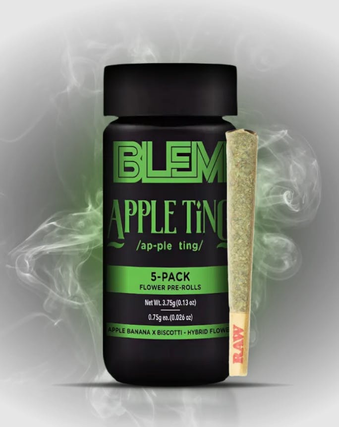 APPLE TING 5PK PREROLLS H6 - 3.75 G