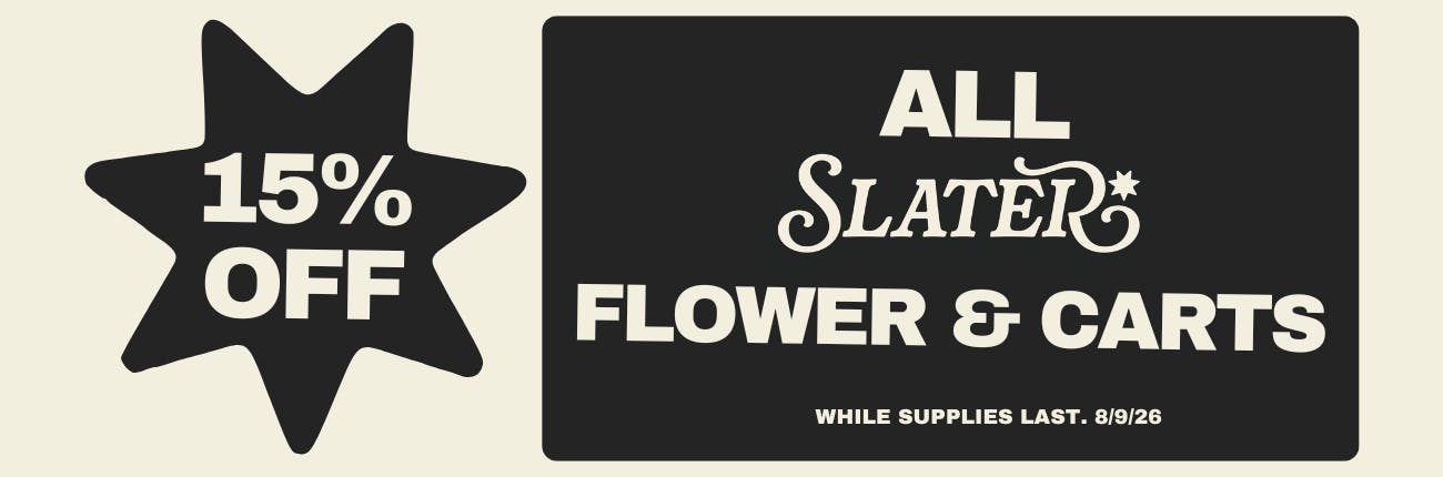 Slater Flower & Carts - 15% off