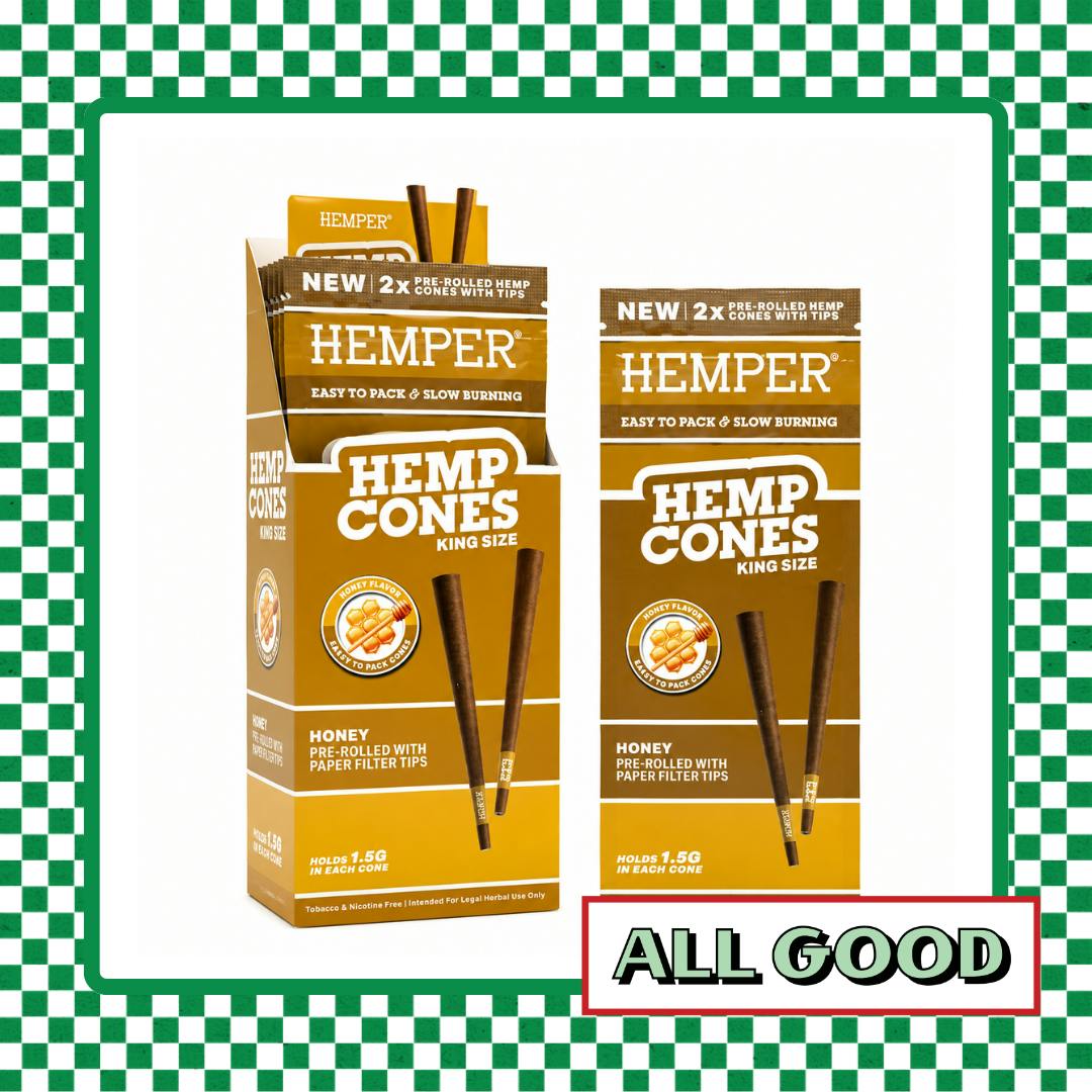 Hemper | Hemp King Cones | 2pk Honey