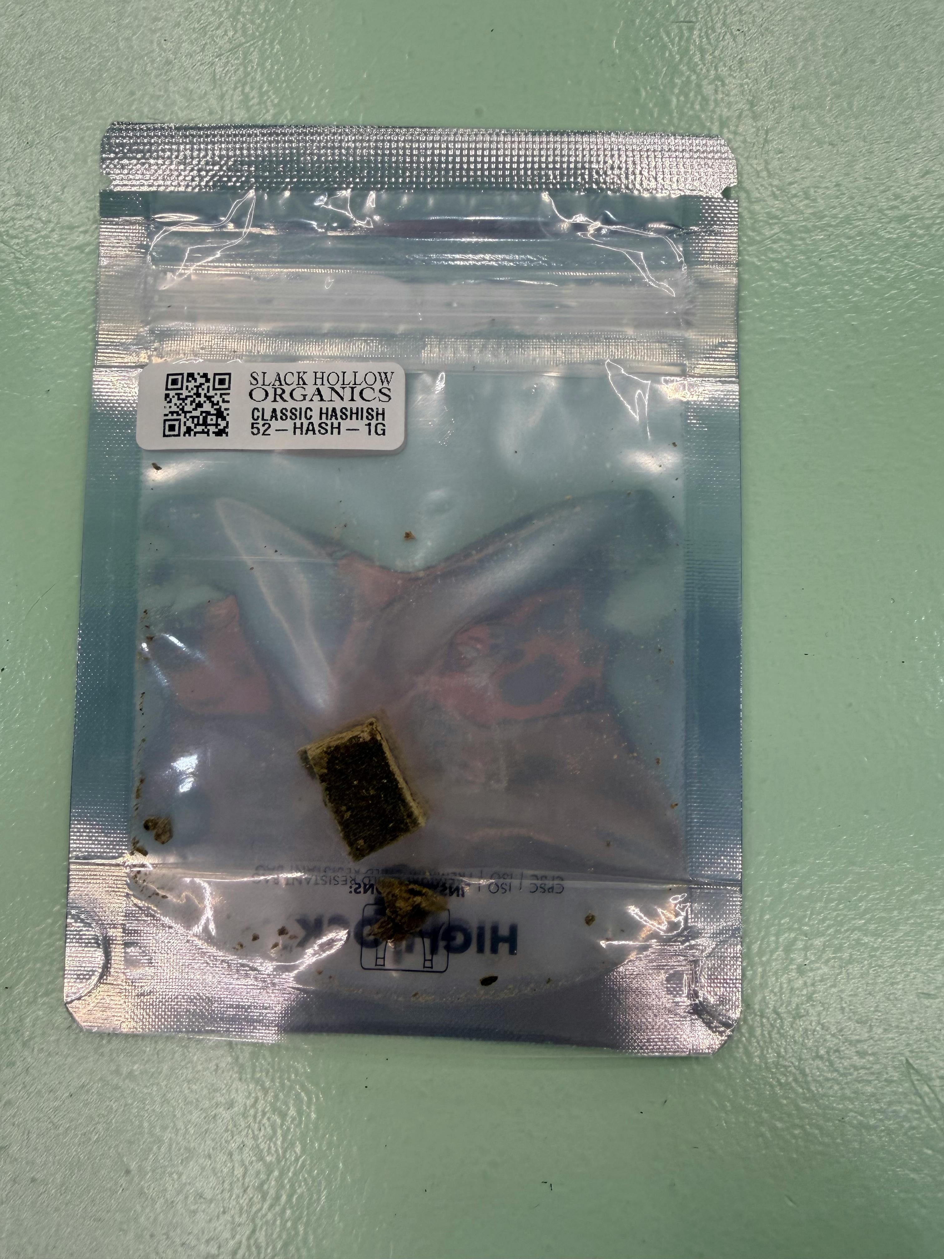 Slack Hollow | Classic Hashish | Jet Fuel x Blueberry Cupcake | Concentrate | 1g