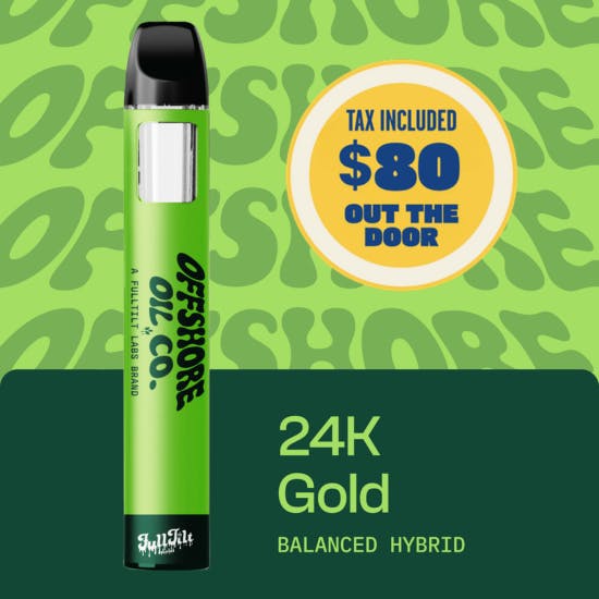 24K Gold | 2g All-In-One - 2g | Vaporizers | Offshore Oil Co. | Molly Ann  Farms (Rec)