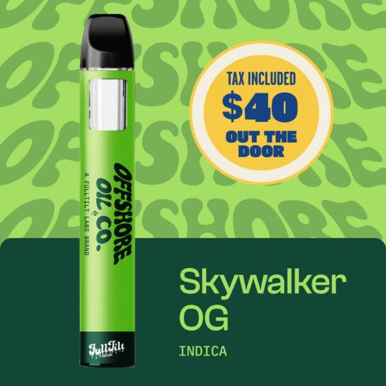 Skywalker OG | 1g All-In-One Vape - 1g | Vaporizers | Offshore Oil Co. |  Molly Ann Farms (Rec)