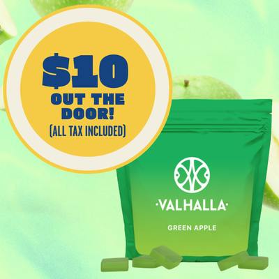 Green Apple | 10PK - 100mg | Edibles | Valhalla | Molly Ann Farms