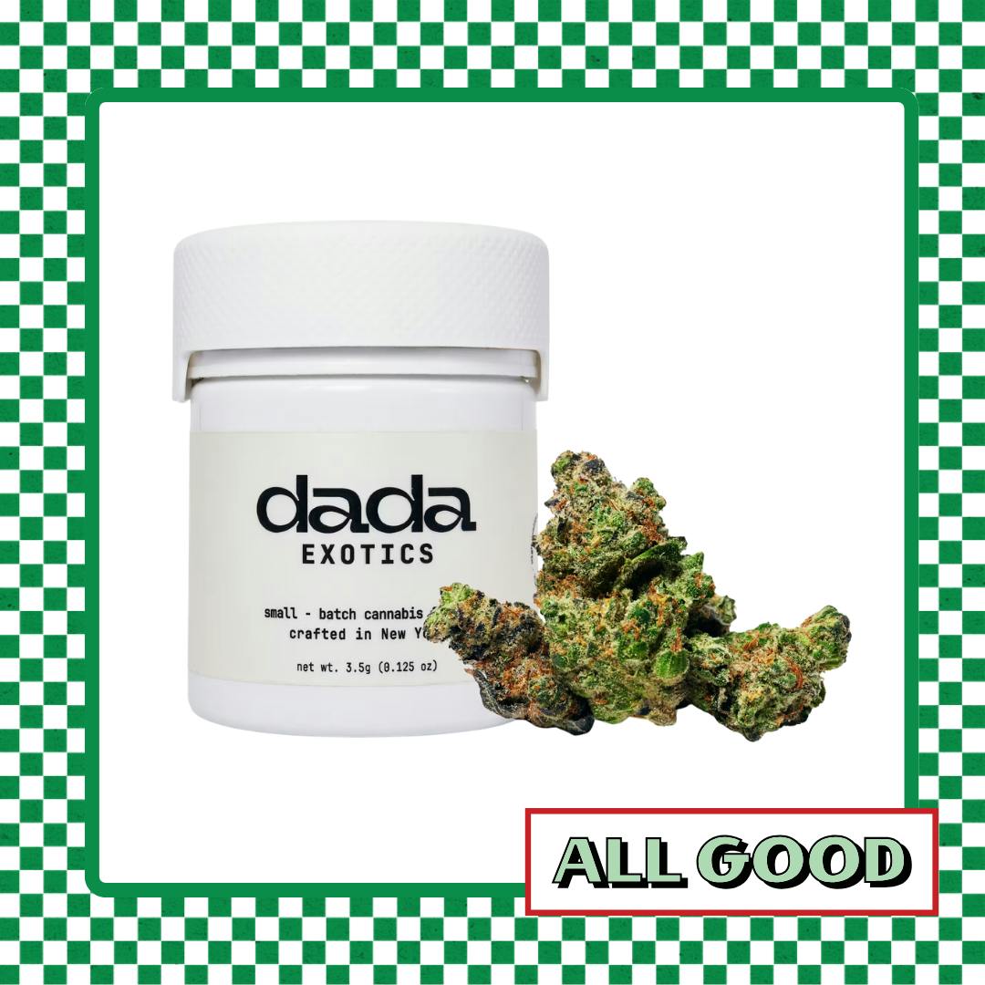 Dada Exotics | GMO Cookies | Flower | Ind-Hyb | 3.5g