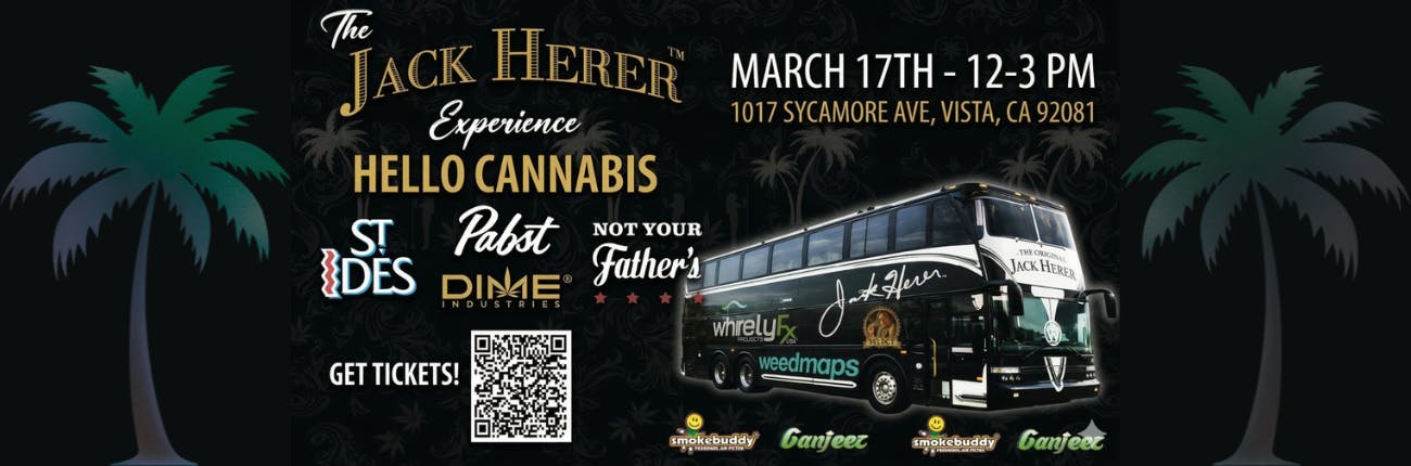 The Jack Herer Experience - March 17th 12pm -3pm