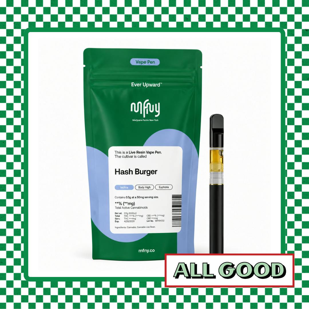 MFNY | Hash Burger | Live Resin | AIO | Indica | .5g