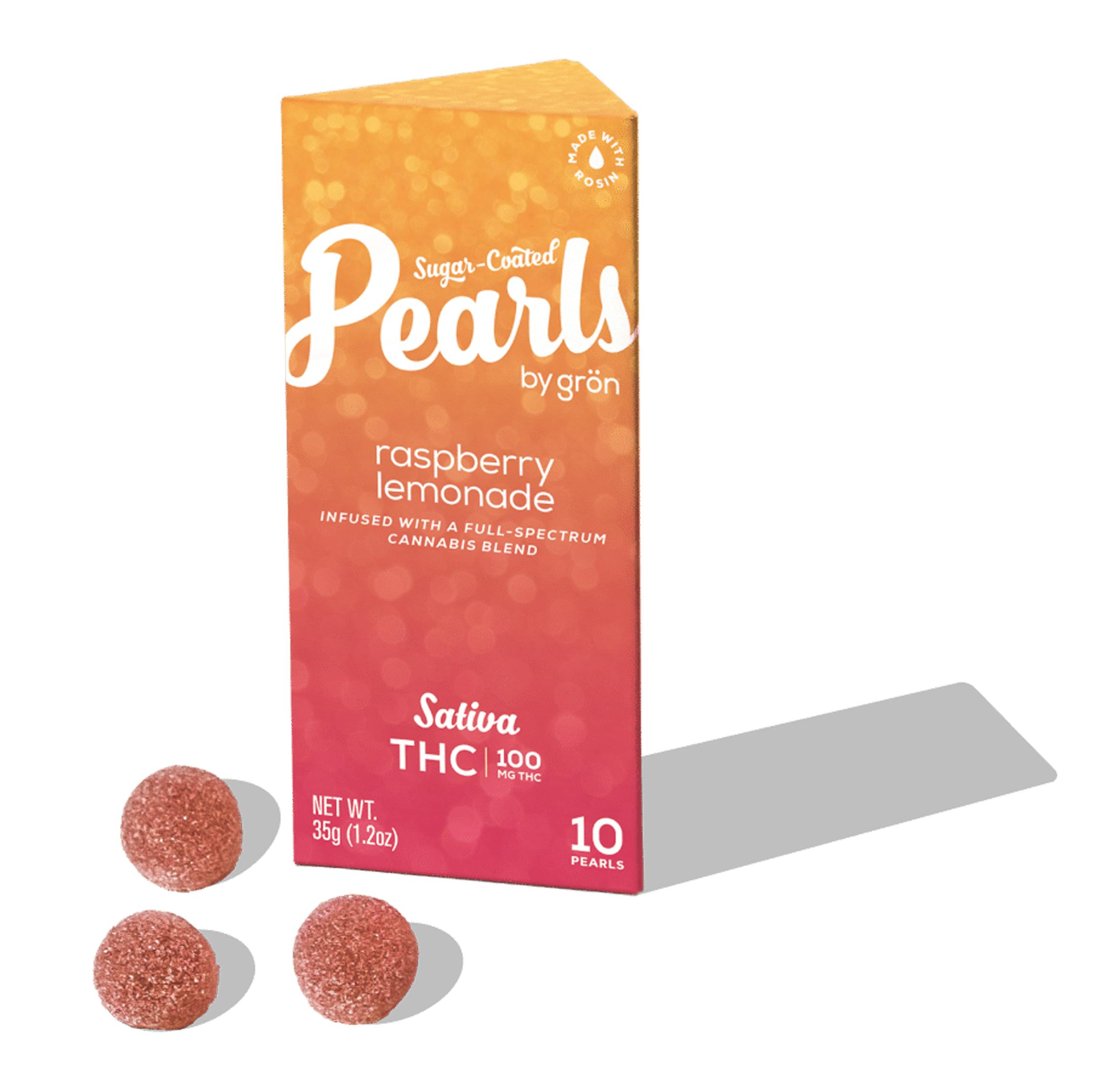 RASPBERRY LEMONADE PEARL GUMMIES 10PC [100MG]