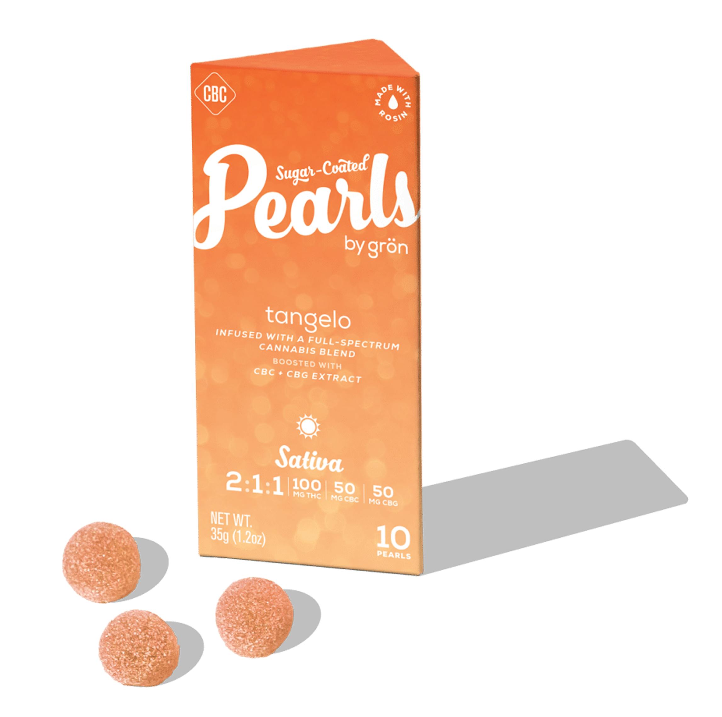 TANGELO 2:1:1 PEARL GUMMIES 10PC [100MG THC: 50MG CBC: 50MG CBG]