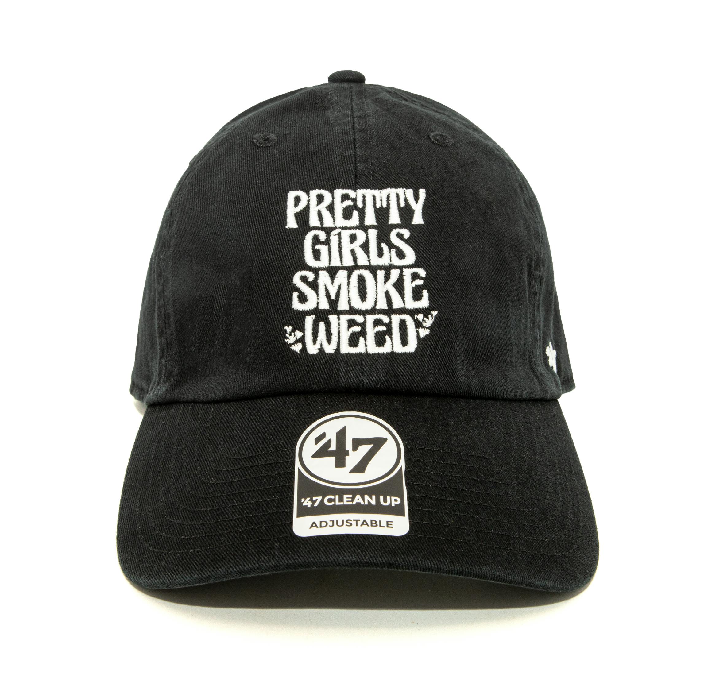 DAD HAT | PRETTY GIRLS SMOKE | BLACK | Merchandise | JARDÍN APPAREL, image size:2294x2278