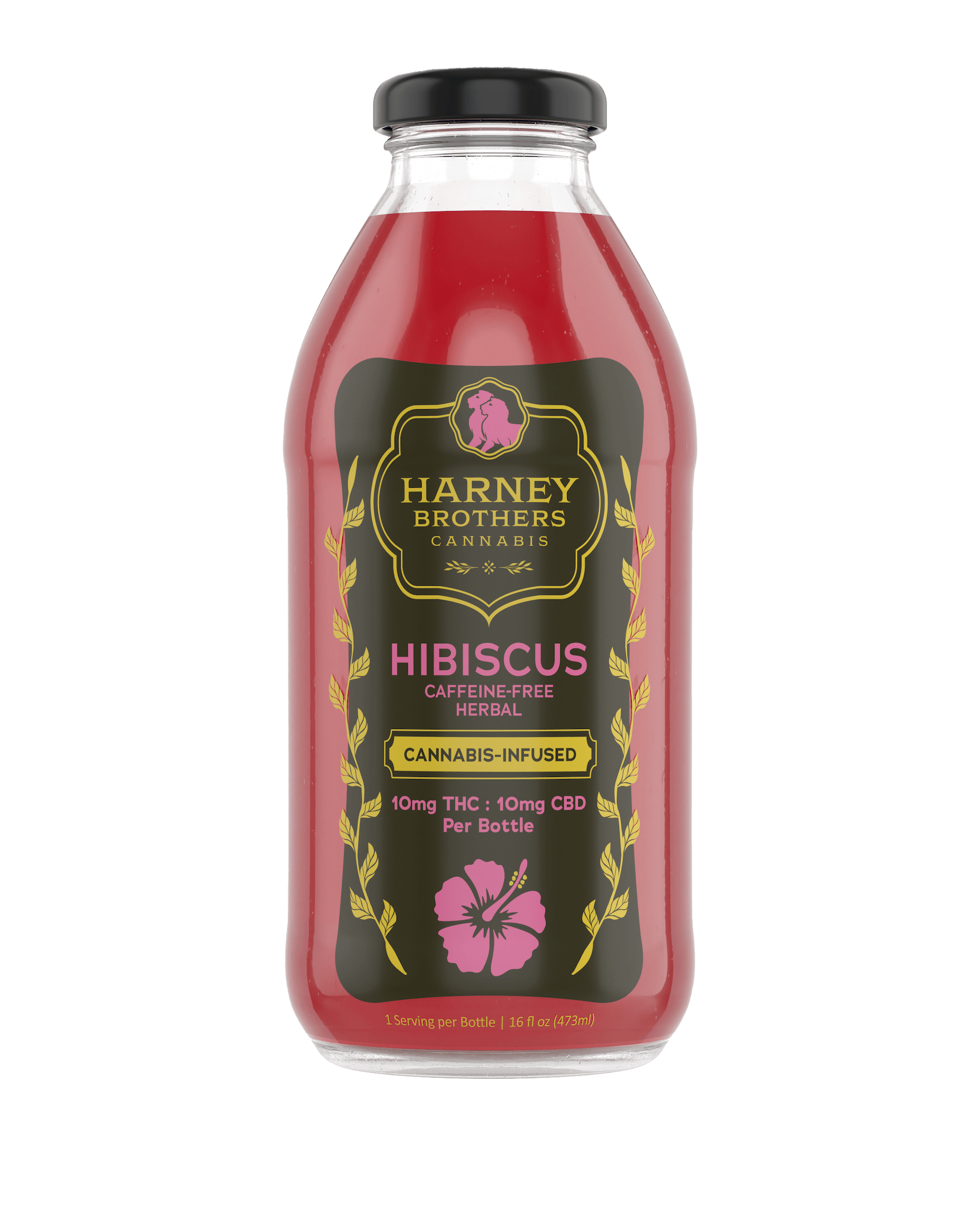 Harney Bros. | Hibiscus Tea | 1:1 THC:CBD | Bottle | 10mg