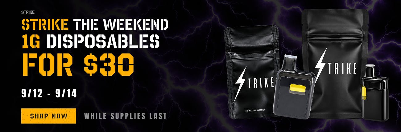 Strike - 1g Disposables for $30