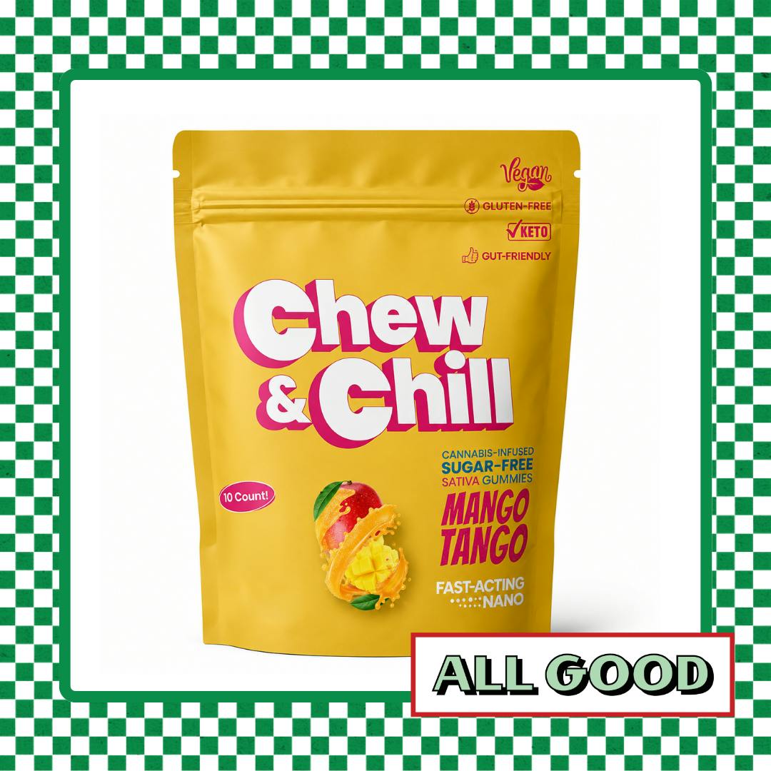 Chew & Chill | Mango Tango | Gummies | Sativa | 100mg