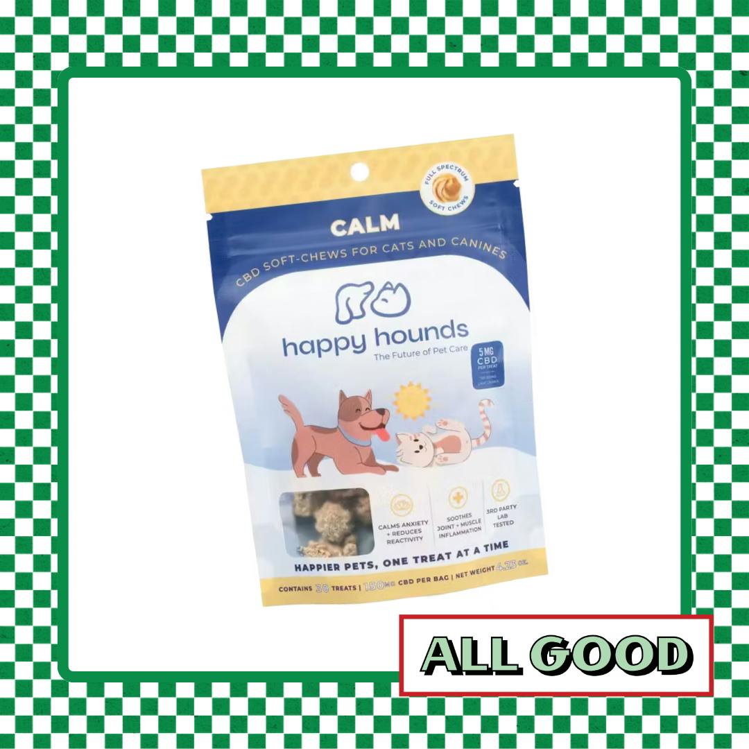 Happy Hounds | CBD Pet Chews | Calm | Peanut Butter Flavor | 150mg