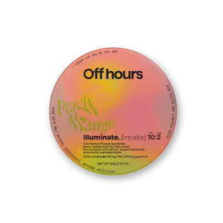 Off Hours - Illuminate 5:1 THC:CBG - Peach Mango - 10pk - 100mg