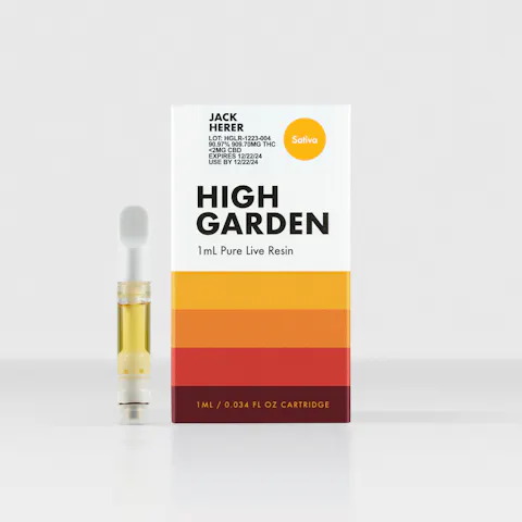 High Garden - Jack Herer - Live Resin Vape Cartridge - 1g