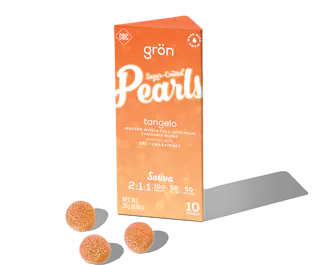 Grön - Pearls - Tangelo 2:1:1 THC:CBC:CBG - Rosin Infused Gummies - 10pk - 100mg