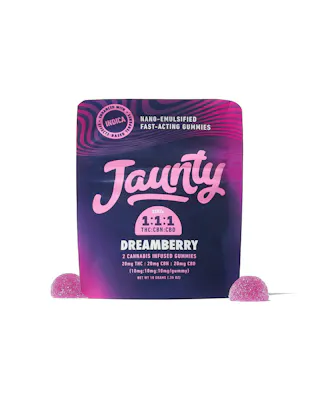 Jaunty - Dreamberry 1:1:1 THC:CBD:CBN - 2pk - 20mg