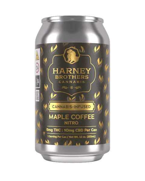 Harney Brothers Cannabis - Maple Nitro Coffee Cold Brew 1:2 THC:CBD - 10mg