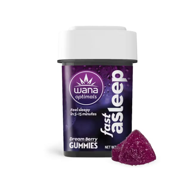 Wana - Optimals - Fast Asleep 1:5:1:1 THC:CBD:CBN:CBG - 10pk