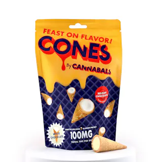 Cannabals - White Chocolate Cones - 10pk - 100mg