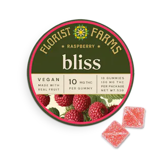 Florist Farms - Raspberry - Bliss - 10pk - 100mg