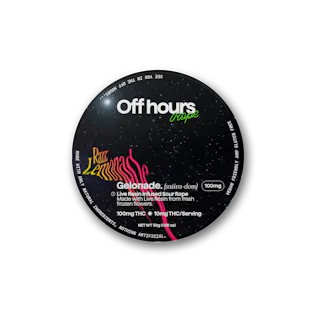 Off Hours - Sour Razz Lemonade "Gelonade" - Live Resin Gummy Rope - 100mg