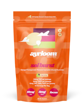 Ayrloom - Sol Burst 2:1 THC:THCv - Orange Pomegranate - 100mg