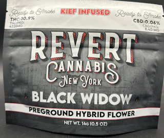 Revert - Black Widow - Kief Infused Ground Flower - 14g