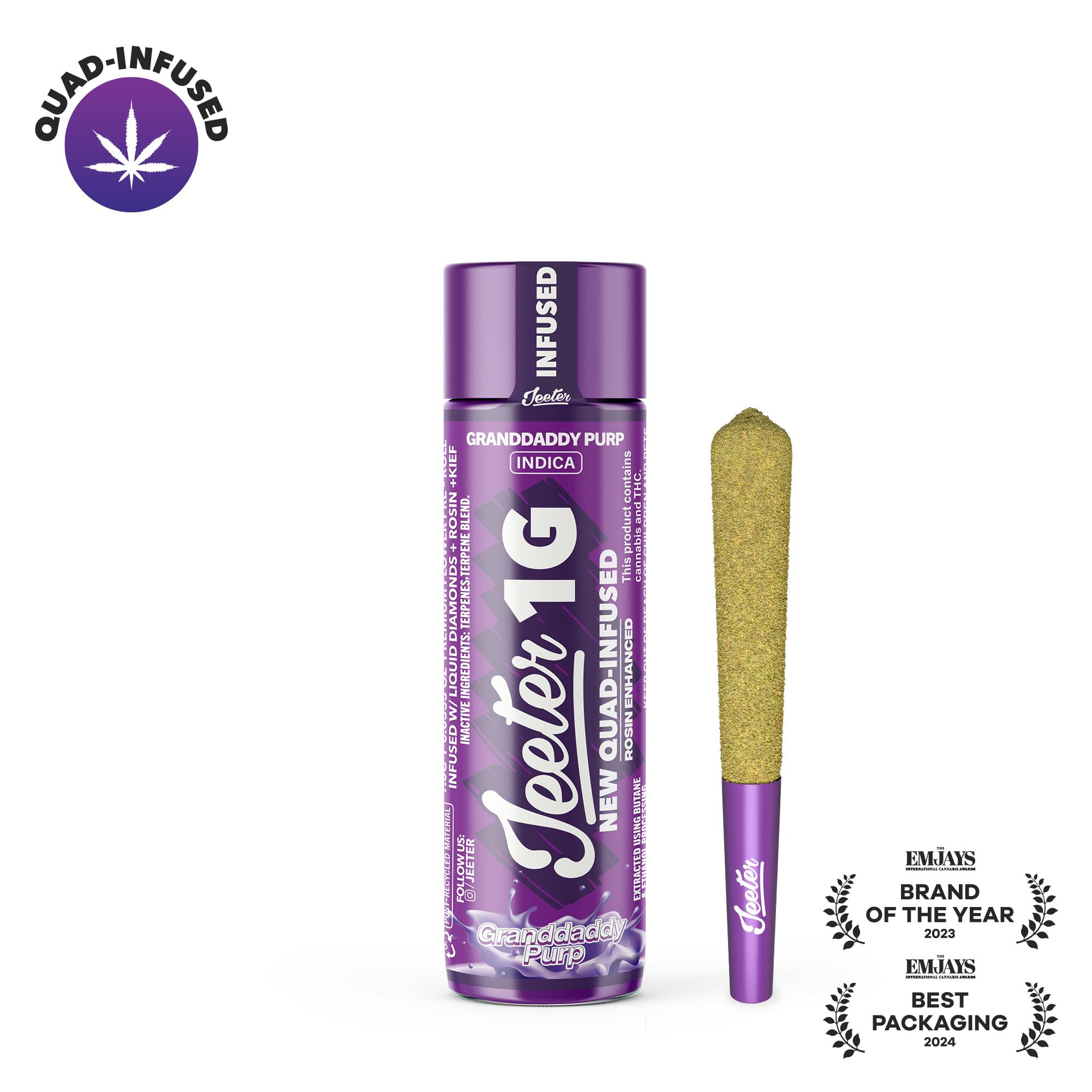 Jeeter - Granddaddy Purple - Infused - 1g - 1g by Jeeter | Buy Online  Rockland County NY