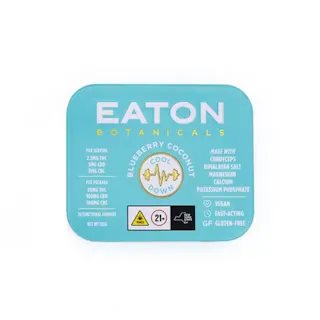 Eaton Botanicals - Blueberry Coconut Cool Down - 1:2:2 THC:CBD:CBC - 20pk - 50mg