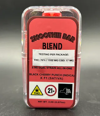 Smoothie Bar - Black Cherry Punch x F1 - Dual Chamber Disposable Vape - 2g