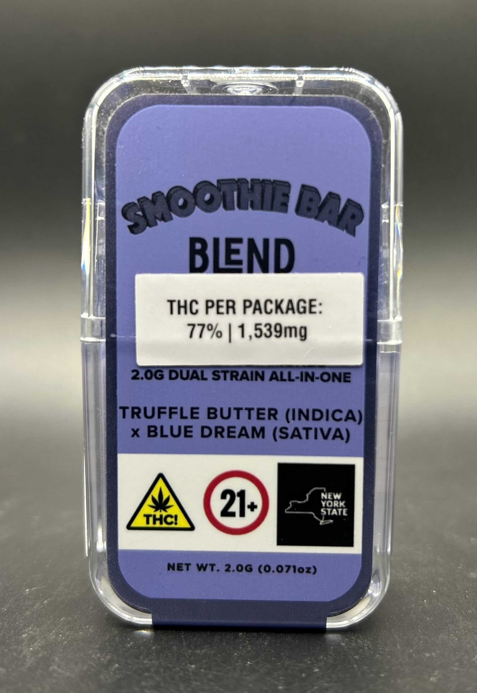 Smoothie Bar – Truflle Butter x Blue Dream – Dual Chamber Disposable Vape –  2g - 2g by Smoothie Bar