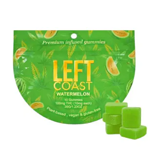 Left Coast - Watermelon Gummies - 10pk - 100mg