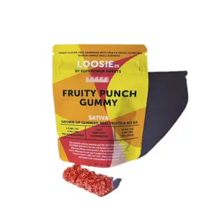 Soft Power Sweets - Loosie Fruity Punch Gummy 5:1 THC:CBG - 25mg