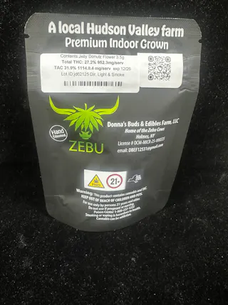 Zebu - Jelly Donutz (Indoor) - Kief Infused - 3.5g