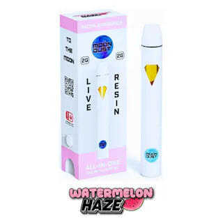 Moon Dust - Watermelon Haze - Live Resin Disposable Vape - 2g