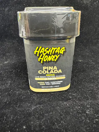 Hashtag Honey - Pina Colada - Live Resin Gummies 10pk - 100mg