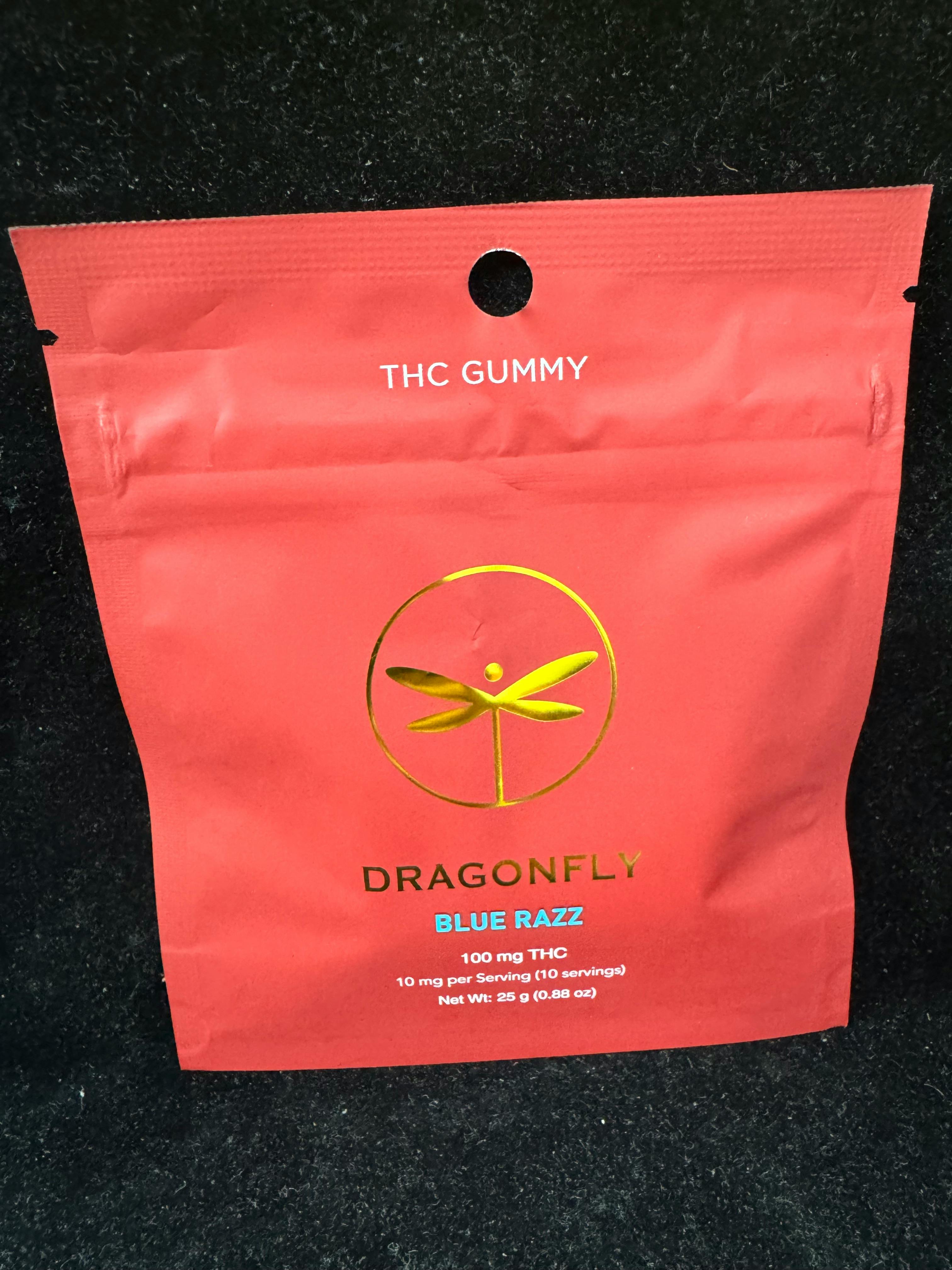Dragonfly - Blue Razz - THC Gummy - Single - 100mg - 100mg by