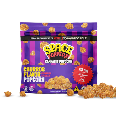 Space Poppers - Churro - Popcorn - 25pk - 25mg